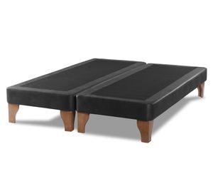 Base cama europea King base dividida Zen negro