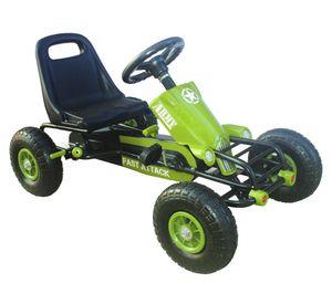 Go kart racing pedales Army verde