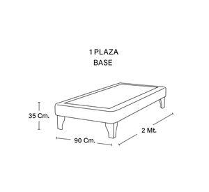 Base cama europea 1 plaza Zen café moro