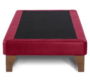 Base cama europea 1 plaza Zen rojo