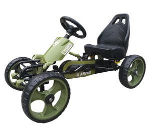 Go kart Racing army verde