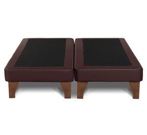 Base cama europea King base dividida Zen chocolate