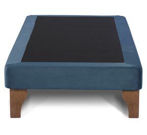 Base cama europea 1.5 plazas Zen azul petróleo