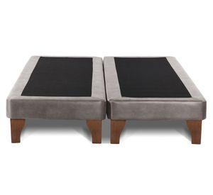 Base cama europea King base dividida Zen gris