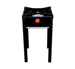 Anafe alto 1 quemador gas licuado negro acero