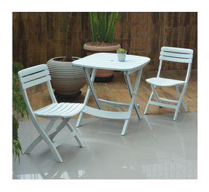 Silla plegable Diamantina blanco