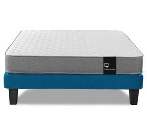 Cama europea 2 plazas Zen Best azul petróleo