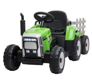 Tractor a batería con remolque 8610024A-VE verde