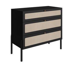 Cómoda 3 cajones 27934 negro