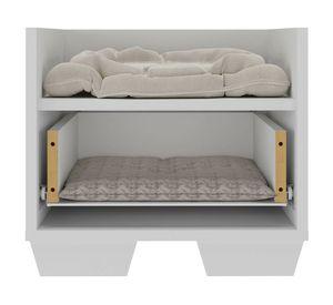 Cama gato con cajón 34.5x40x40 cm blanco