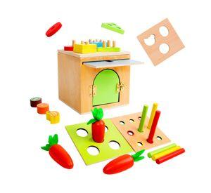 Juego didáctico Montessori 6x1 madera