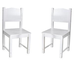 Set mesa infantil + 2 sillas W08G145 blanco