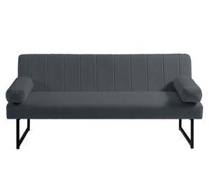 Sofá cama Lenon tela gris oscuro