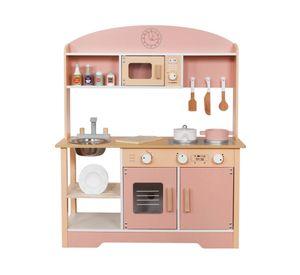 Cocina Montessori W10C573G rosado + accesorios
