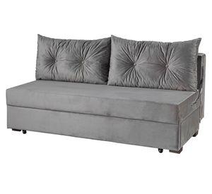 Sofá cama San Francisco felpa/velvet gris