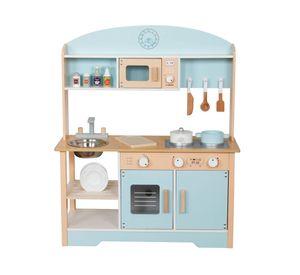 Cocina Montessori W10C573H celeste + accesorios