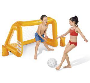 Juego flotante Arco de fútbol 124x76x84 cm naranjo