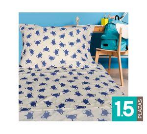 Juego de sábanas 1.5 plazas 144 hilos Fox beige