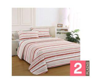 Quilt Bruselas canela 2 plazas