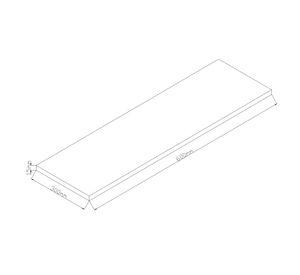Repisa Flotante blanco 60 cm