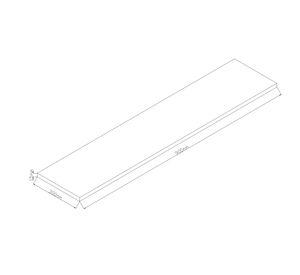 Repisa Flotante maple 90 cm