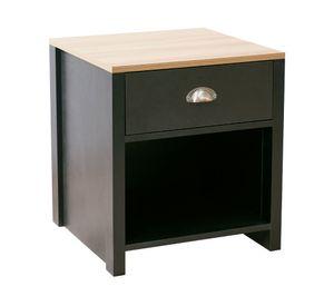Velador 1 cajón black