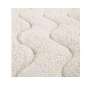 Topper colchón Sherpa beige 1 plaza