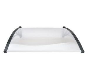 Alero listo protección policarbonato transparente Curvo 100x105 cm