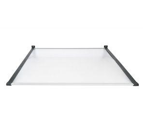 Alero listo protección policarbonato transparente Recto 100x120 cm