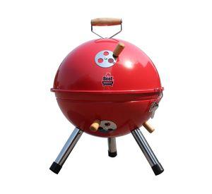 Parrilla a carb贸n port谩til rojo