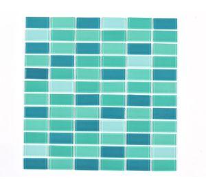 Mosaico 30x30 cm Rectan verde