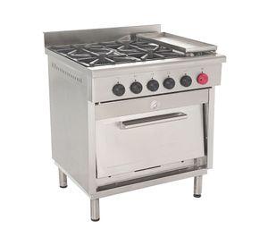 Cocina 4 quemadores 6EA50 gris Maigas