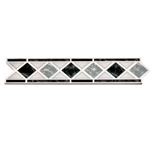 Pack listel Rombo gris diseño 5.5x26 cm