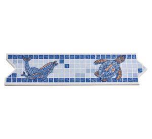 Pack listel Vitreaux azul 8.5x33 cm 3 un.