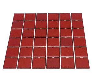 Mosaico 30x30 cm rojo