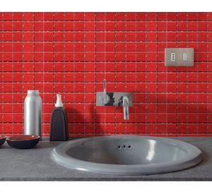 Mosaico 30x30 cm rojo