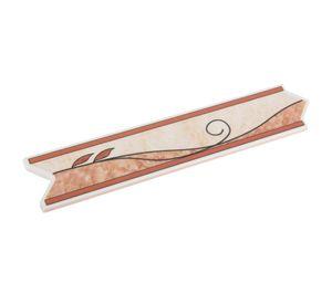 Listel 6 x 20 cm rodas beige 5 unidades Deco