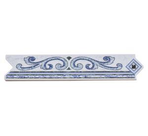 Pack listel Ravena azul/blanco 5.5x26 cm 4 un.