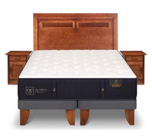 Cama europea 2 plazas Premium base dividida + set Milán Cic