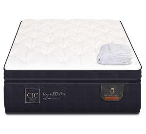 Colchón 1 plaza x 190 cm Súper premium + cubrecolchón Cic