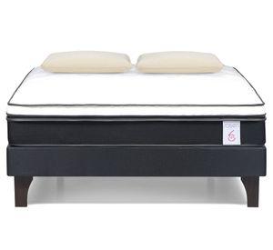 Cama europea 2 plazas New style 6 + almohadas Memory max Rosen