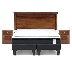 Cama europea New Style 6 base dividida 2 Plazas + set Veneto