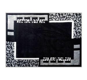 Alfombra frise 150x200 cm Caved D5 negro Idetex