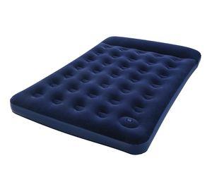 Colchón inflable doble 191x137x23 cm inflador de pie