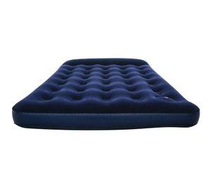 Colchón inflable doble 191x137x23 cm inflador de pie
