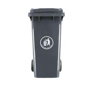 Basurero tapa ruedas gris 120 lt
