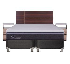 Box spring 2 plazas Ortopedic advance base dividida B5 + set Enio Cic