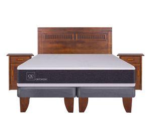 Cama europea king Ortopedic + set Milán Cic
