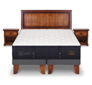 Cama europea 2 plazas Grand premium base dividida + set Monterrey Cic