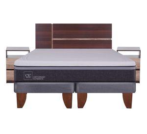 Cama europea 2 plazas Ortopedic advance base dividida + set Enio Cic